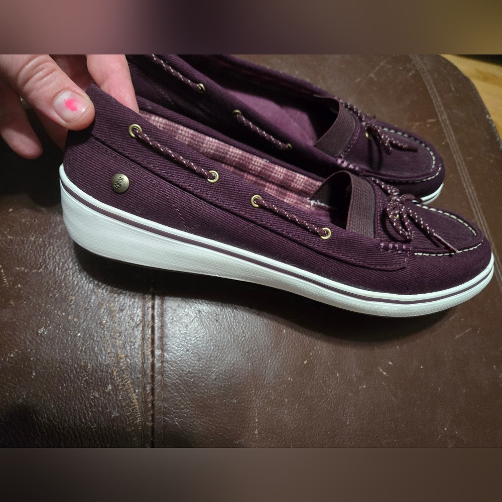 Grasshoppers Women's Plum Canvas Loafers 8.5 Boat Shoe Casual Slip-Ons Comfort - Picture 3 of 7